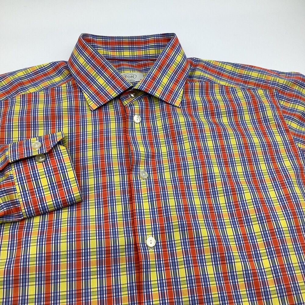 Eton Mens‎ Contemporary Long Sleeve Button Up Shirt Size 16 41